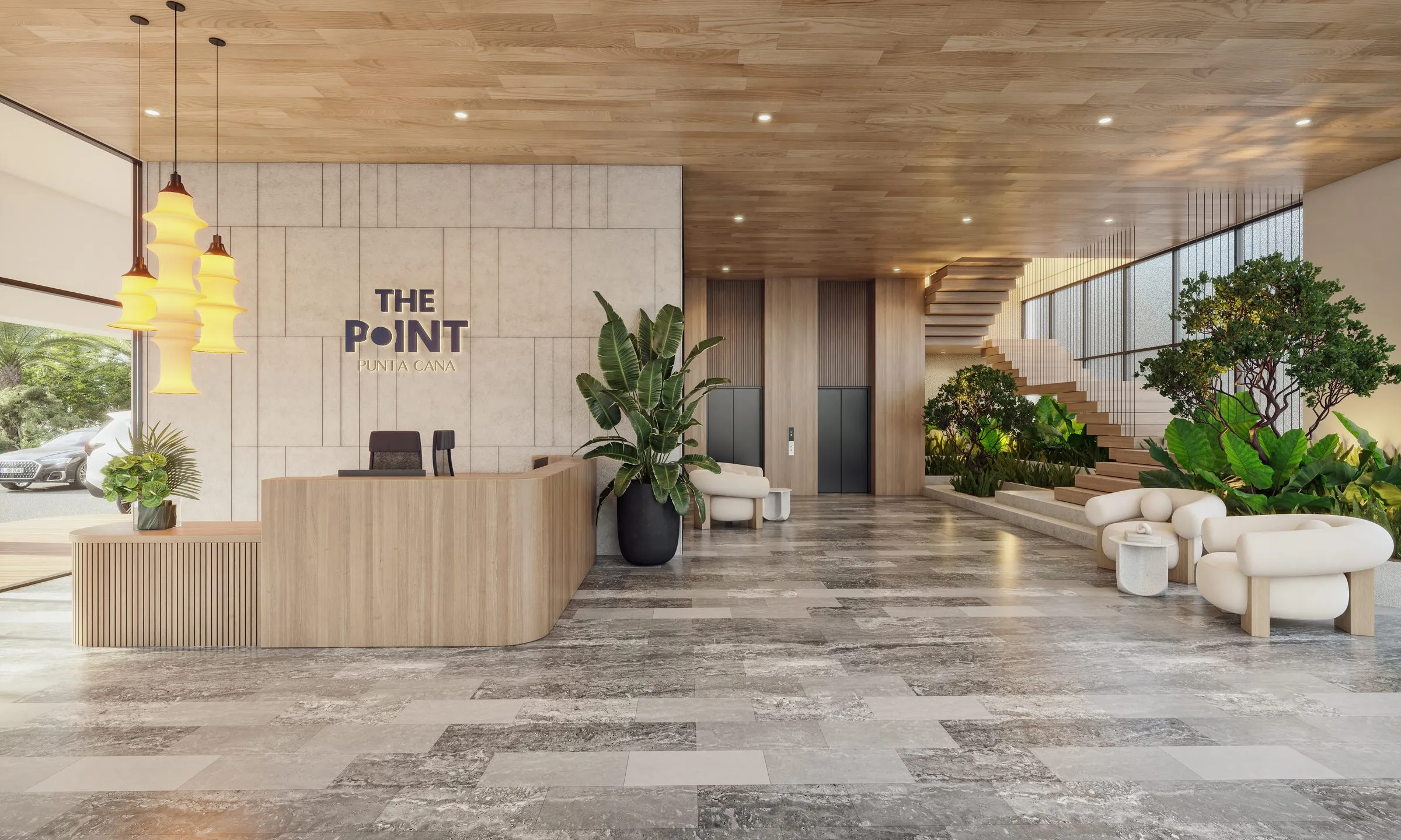 Lobby de acceso, The Point Punta Cana